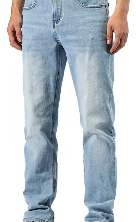 Straight Fit Stretch Denim Jeans