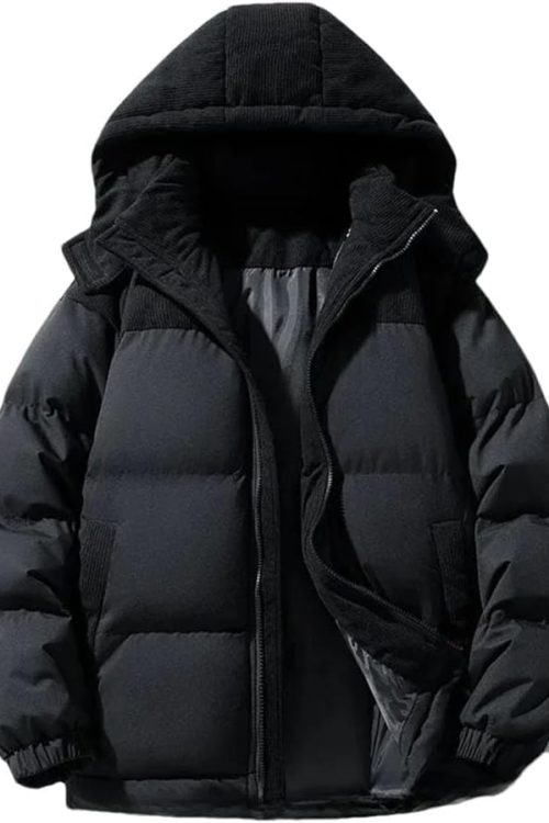 Stand Collar Quilted Puffer Jacket