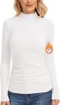 Mock Neck Fleece Base Layer Top