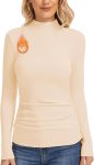 Mock Neck Thermal Fleece Shirt