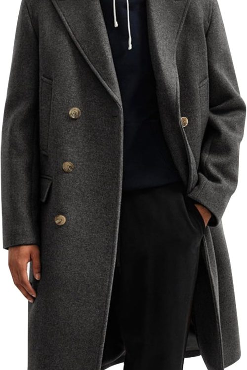 Notch Lapel Double Breasted Trench