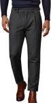 Herringbone Tweed Pleated Trousers