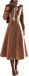 Long Slim Fit Wool Trench Coat