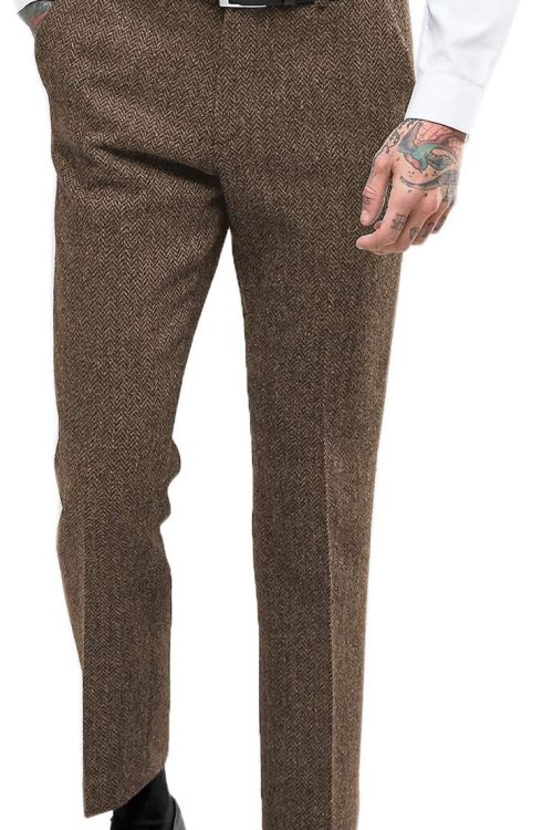 Regular Fit Wool Dress Pants