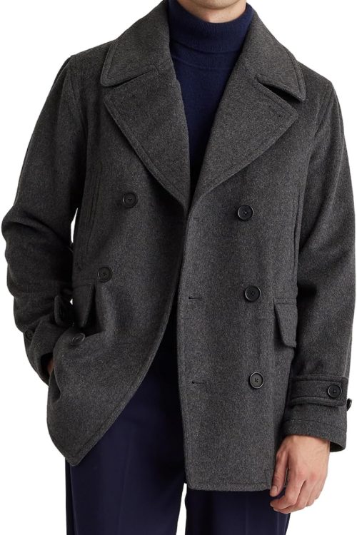 Double Breasted Wool Trench Coat