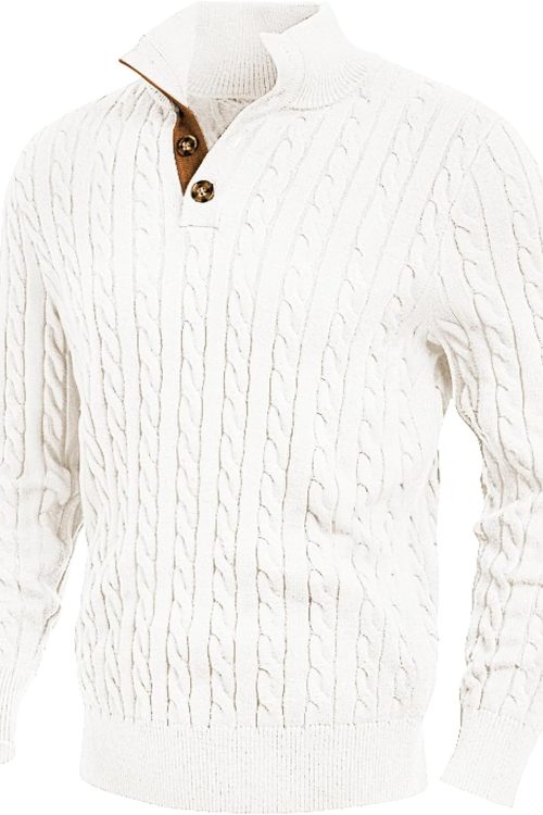 Quarter Zip Mock Neck Sweater