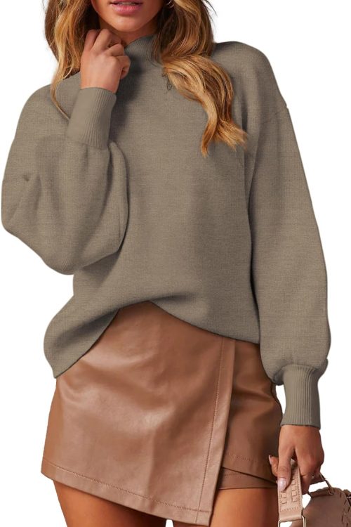 Slouchy Oversized Cable Sweater