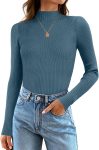 Ribbed Knit Long Sleeve Sweater Top