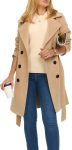 Belted Faux Wool Winter Coat