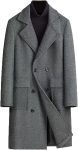 Wool Blend Notch Lapel Peacoat