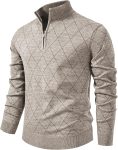 Fleece Lined Zip Knit Sweater Jacket