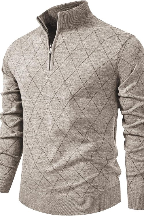 Fleece Lined Zip Knit Sweater Jacket