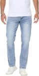 Slim Straight Cotton Denim Jeans